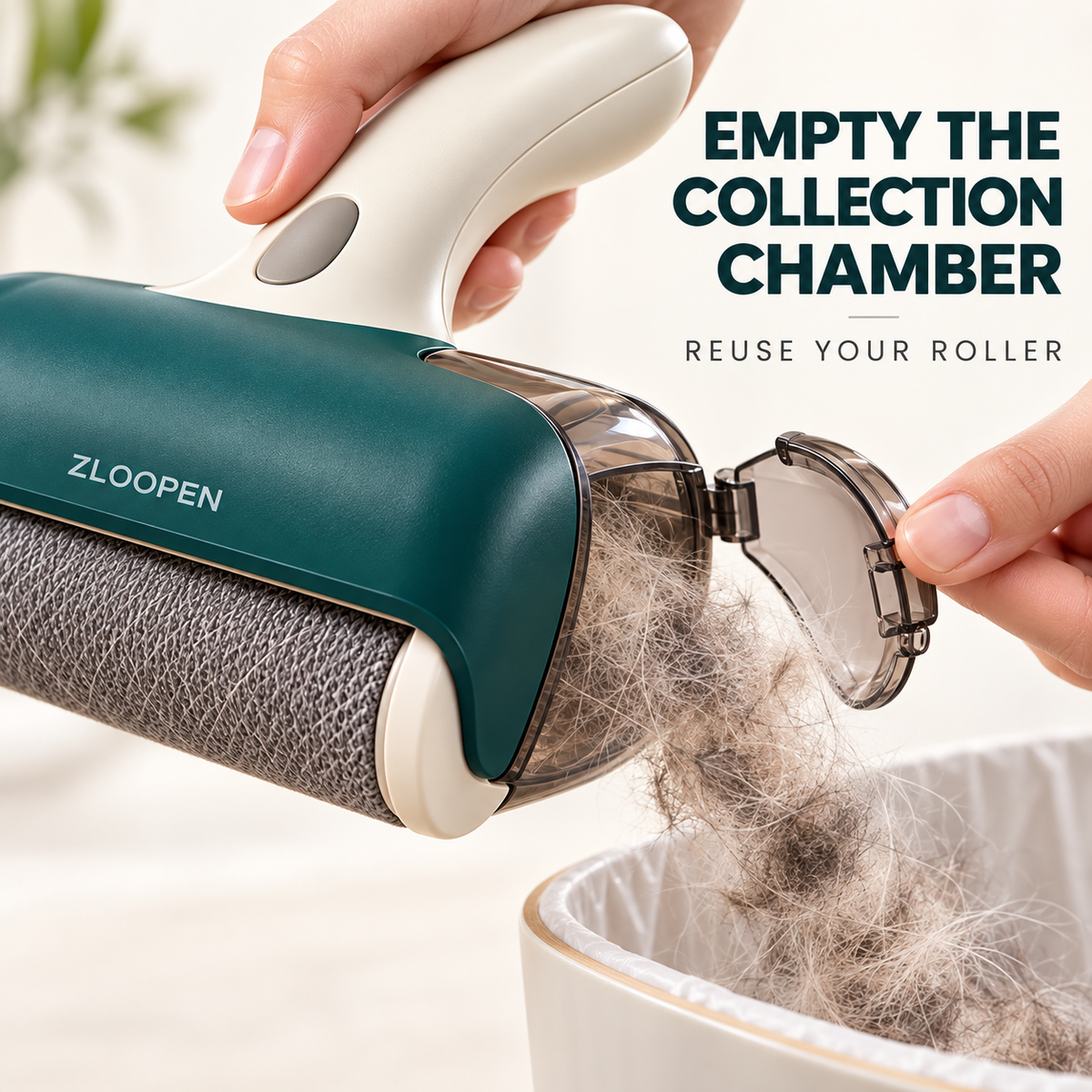 ZLOOPEN® Pet Hair Remover Roller – Reusable Cleaning Tool for Sofas, Clothes and Car Upholstery