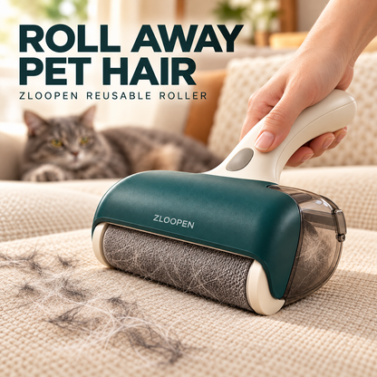 ZLOOPEN® Pet Hair Remover Roller – Reusable Cleaning Tool for Sofas, Clothes and Car Upholstery