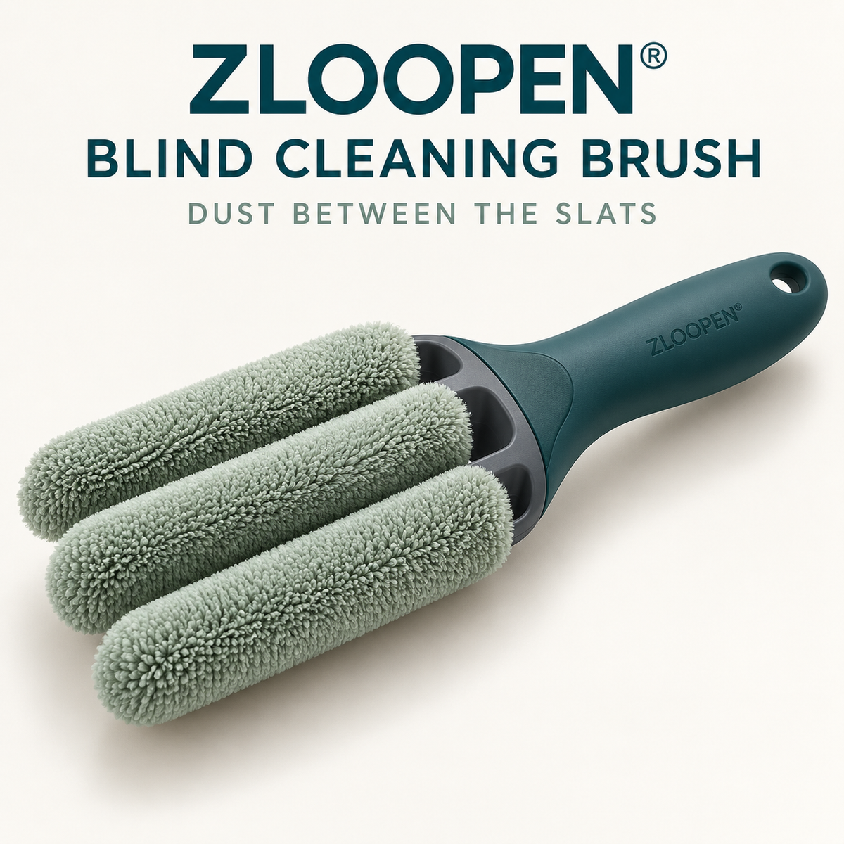 ZLOOPEN® Blind Cleaning Brush – 3-Arm Microfiber Duster with Removable Sleeves