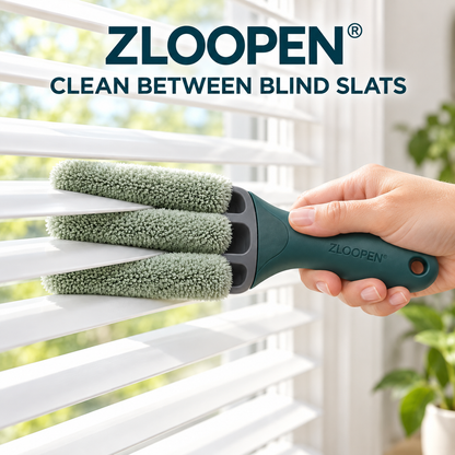 ZLOOPEN® Blind Cleaning Brush – 3-Arm Microfiber Duster with Removable Sleeves