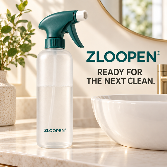 ZLOOPEN® Refillable Foam Spray Bottle – Trigger Sprayer with Mesh Nozzle